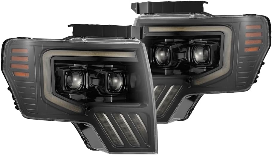 LED Projector Headlights Compatible with 09-14 Ford F150 Head Lamps