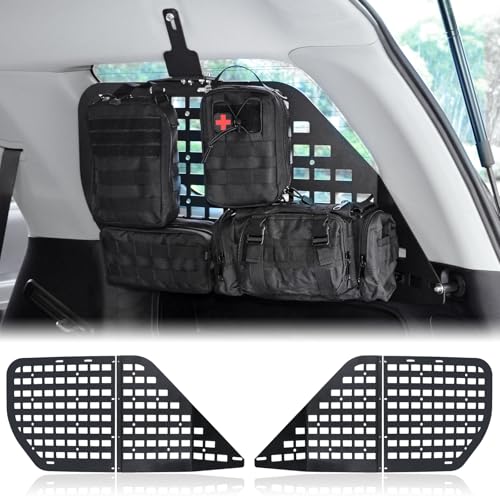 Rear Window Molle Panel Modular Storage Panel System with 4 Storage Bag for Toyota 4Runner 2010-2023