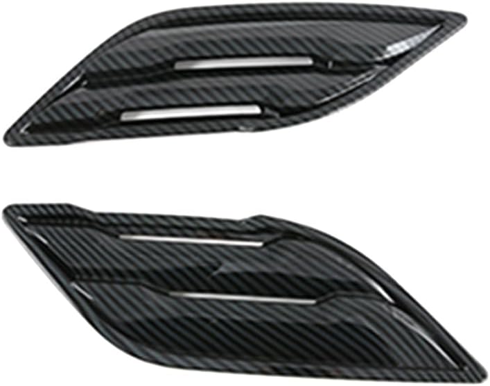 Keptrim for F-150 Raptor ABS Carbon Fiber Front Fender Air Outlet Vent Cover Trim for Ford F150 2015-2020, 2pcs
