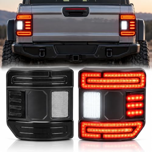Tail Lights DOT Compliant Smoked Lens For Jeep Gladiator JT 2020-2026