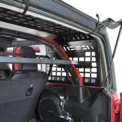 Aluminum Rear Window Molle Cargo Shelf For Jeep Wrangler JL 2018-2026