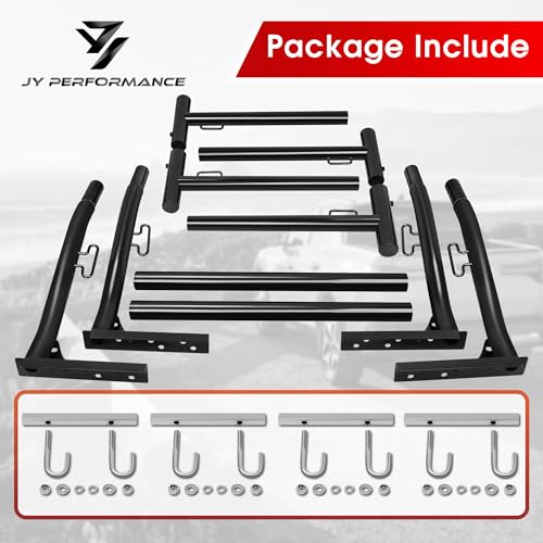 Truck Ladder Racks 800Ibs Capacity Extendable Pick-up Truck Bed Ladder Rack, Universal Heavy Duty