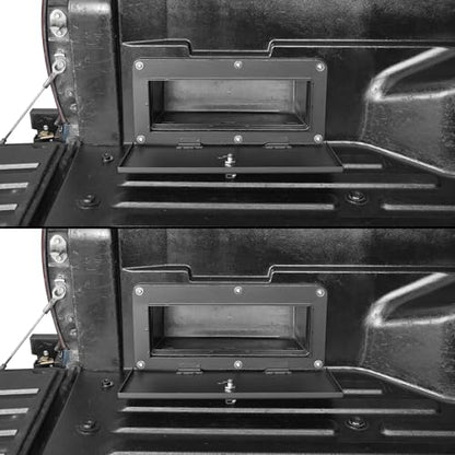Bed Security Lock Lid Extra Storage for Toyota Tacoma 2005-2023 2nd & 3rd Gen (Black Steel)