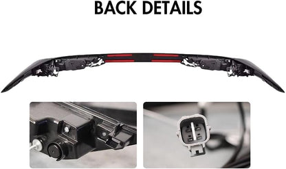 Tail Lights Compatible with 4th Gen(XU70) Highlander SUV 2020-2025, Rear Lights Assembly with Red Welcoming Lights w/Amber Sequential Turn Signal, Driver& Passenger Smoked
