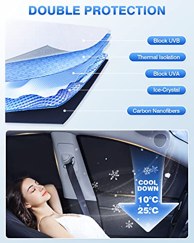 7PCS Windshield Sun Shade for 2021-2026 Ford Bronco 4 Door