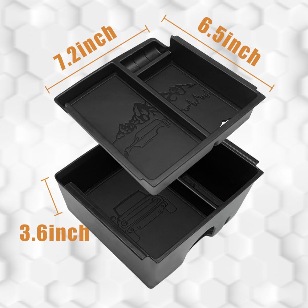 Center Console Organizer Compatible with 2025 2026 Ford Bronco (Not for 2-Door& Manual &Bronco Sport)