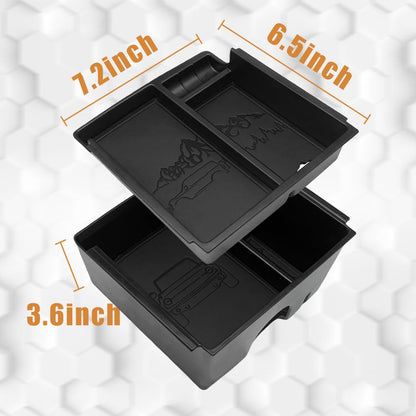 Center Console Organizer Compatible with 2025 2026 Ford Bronco (Not for 2-Door& Manual &Bronco Sport)