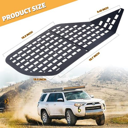 Rear Window Molle Panel Modular Storage Panel System with 4 Storage Bag for Toyota 4Runner 2010-2023