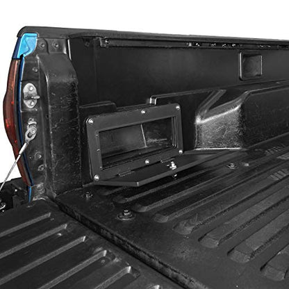 Bed Security Lock Lid Extra Storage for Toyota Tacoma 2005-2023 2nd & 3rd Gen (Black Steel)