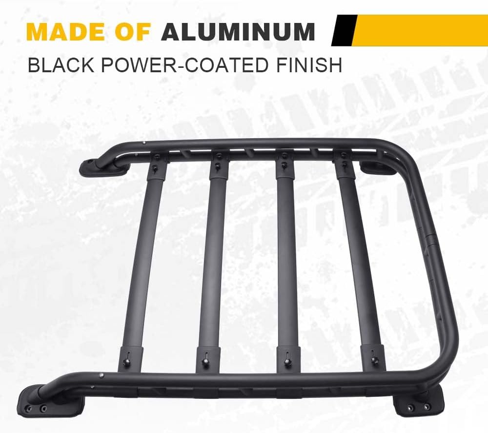 Roof Rack Basket Fit for 2010-2024 Toyota 4Runner Rooftop Luggage Cargo Carrier Extra Bar Replacement