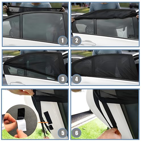 4 Pcs Car Window Screen Shades for Ford Bronco 2015-2025