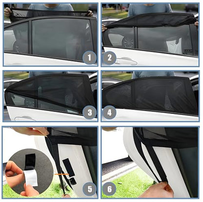 4 Pcs Car Window Screen Shades for Ford Bronco 2015-2025