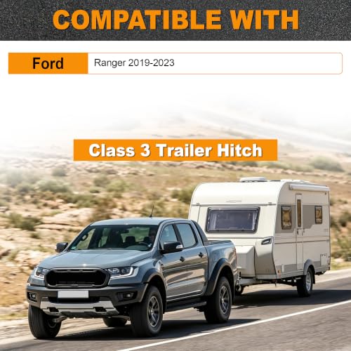 Class 3 Trailer Hitch for Ford Ranger, 2-Inch Receiver