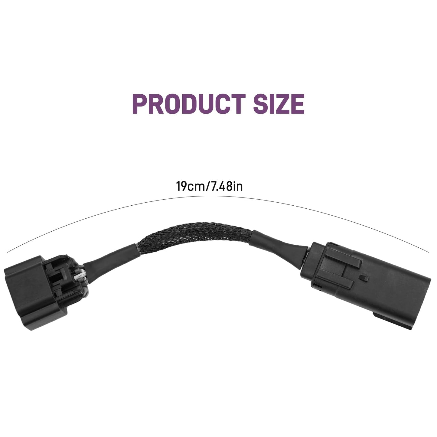 2Pcs HID to LED Headlight Adapter Wire Harness Fit for Ford F150 2009-2014