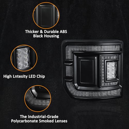 LED Tail Lights Compatible with 2020-2025 Jeep Gladiator JT (versions without blind spot monitors)