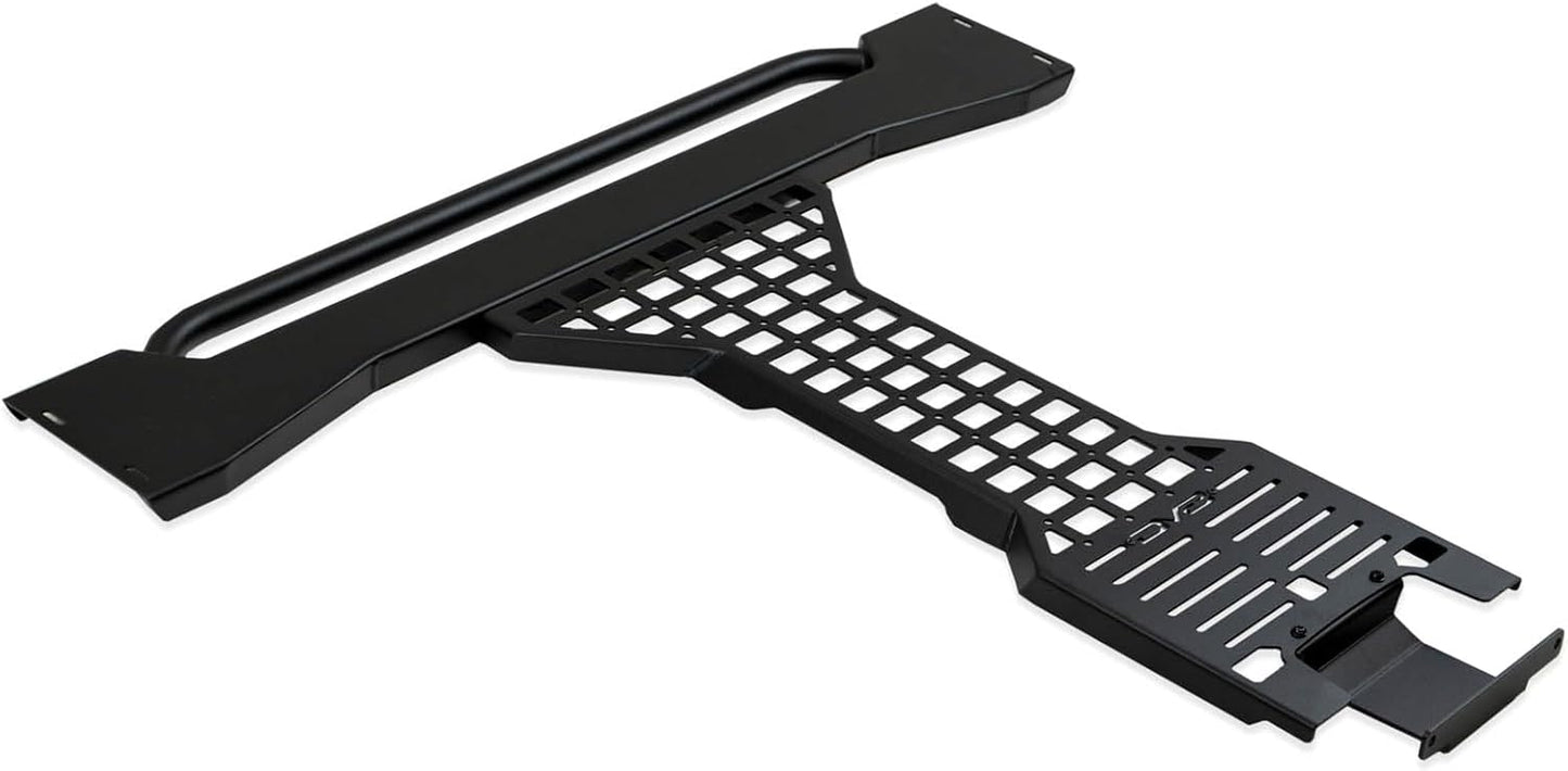 DV8 Offroad 2-Door Overhead Molle Panel for 2021-2025 Ford Bronco | Mounts Daily Gear & Supplies | Steel Grab Handle & Accessory Mount | (1) Light Mount | Black Powder Coat Finish | Steel Construction