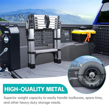 5FT Side Truck Bed Molle Panel Rack System Compatible with 2024-2026 Toyota Tacoma