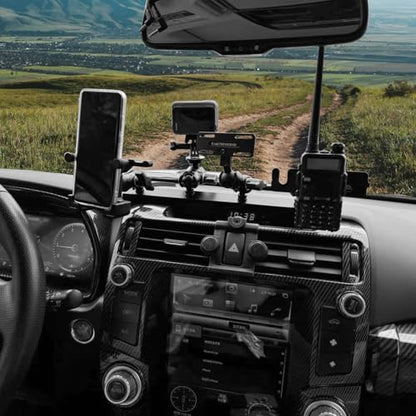 Interior Dash Center Console Dashboard Organizer Mount for Toyota 4Runner 5th Gen 2010-2024  (Not Fit RHD)