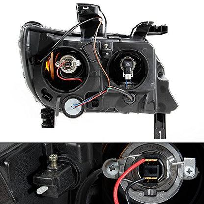 Projector Headlights LED DRL Smoke Lens For 2015-2022 Chevy Colorado