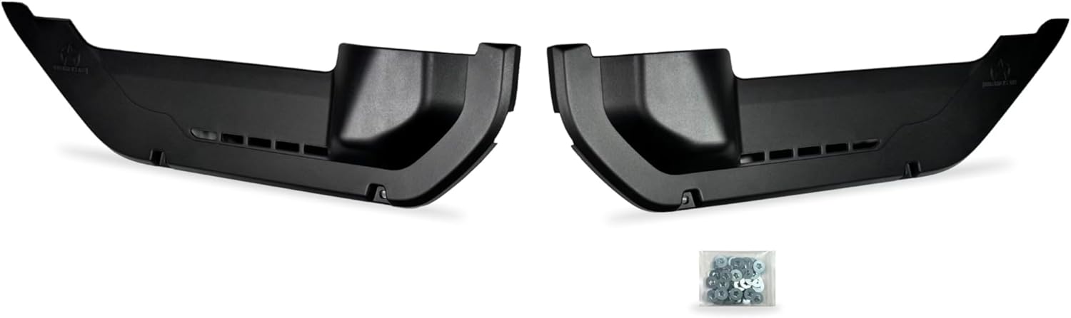 OEM-Plus Front Door Only Pockets for MY2018-2025 Jeep Wrangler JL, JLU, JT Gladiator | Electric Seat Compatible | Made in USA (2 Door)