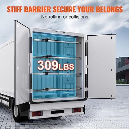 Cargo Bar, Truck Bed Bar Adjustable from 40" to 73", Heavy-Duty Steel Cargo Stabilizer Bar with 220 lbs Capacity, Truck Load Bar Stop Sliding for Pickup Truck Bed, SUV, Minitruck - OMOTOR
