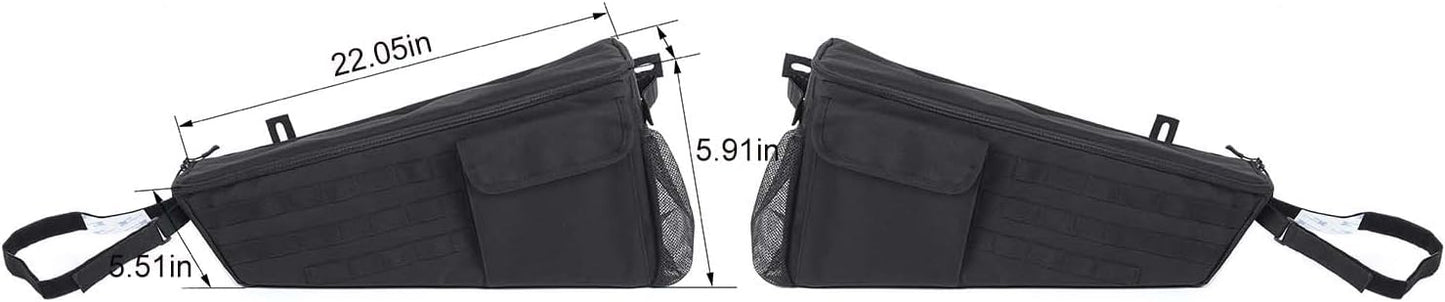 2PCS Rear Trunk Organizer for Jeep Wrangler JL 2 Door 2018-2023