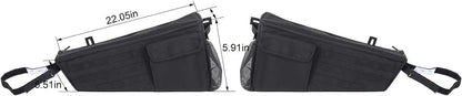 2PCS Rear Trunk Organizer for Jeep Wrangler JL 2 Door 2018-2023