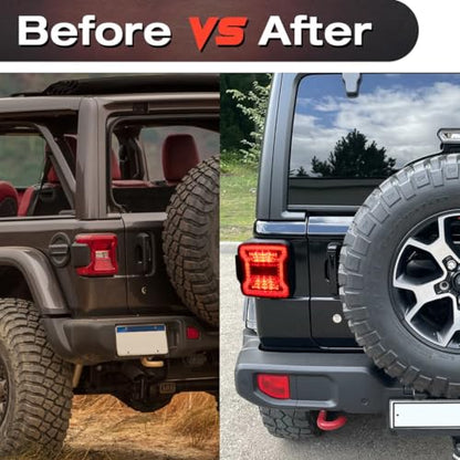 DOT Approved LED Tail Lights for Jeep Wrangler JL 2018+