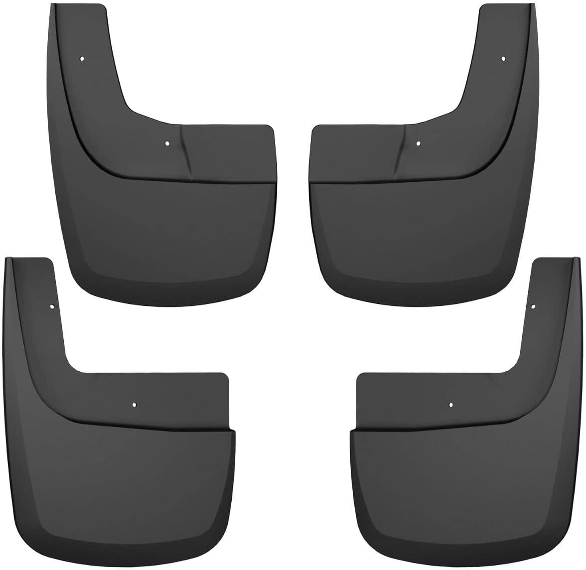 4 pcs Black Front & Rear Mud Guards Fits 2021-2024 Ford F-150 Raptor Super Crew Cab
