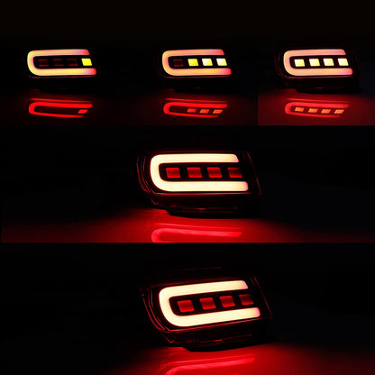 3D Optic LED Rear Bumper Reflectors Brake Tail Light Lamps Kit For Toyota Land Cruiser PRADO FJ 150 2010 - 2018