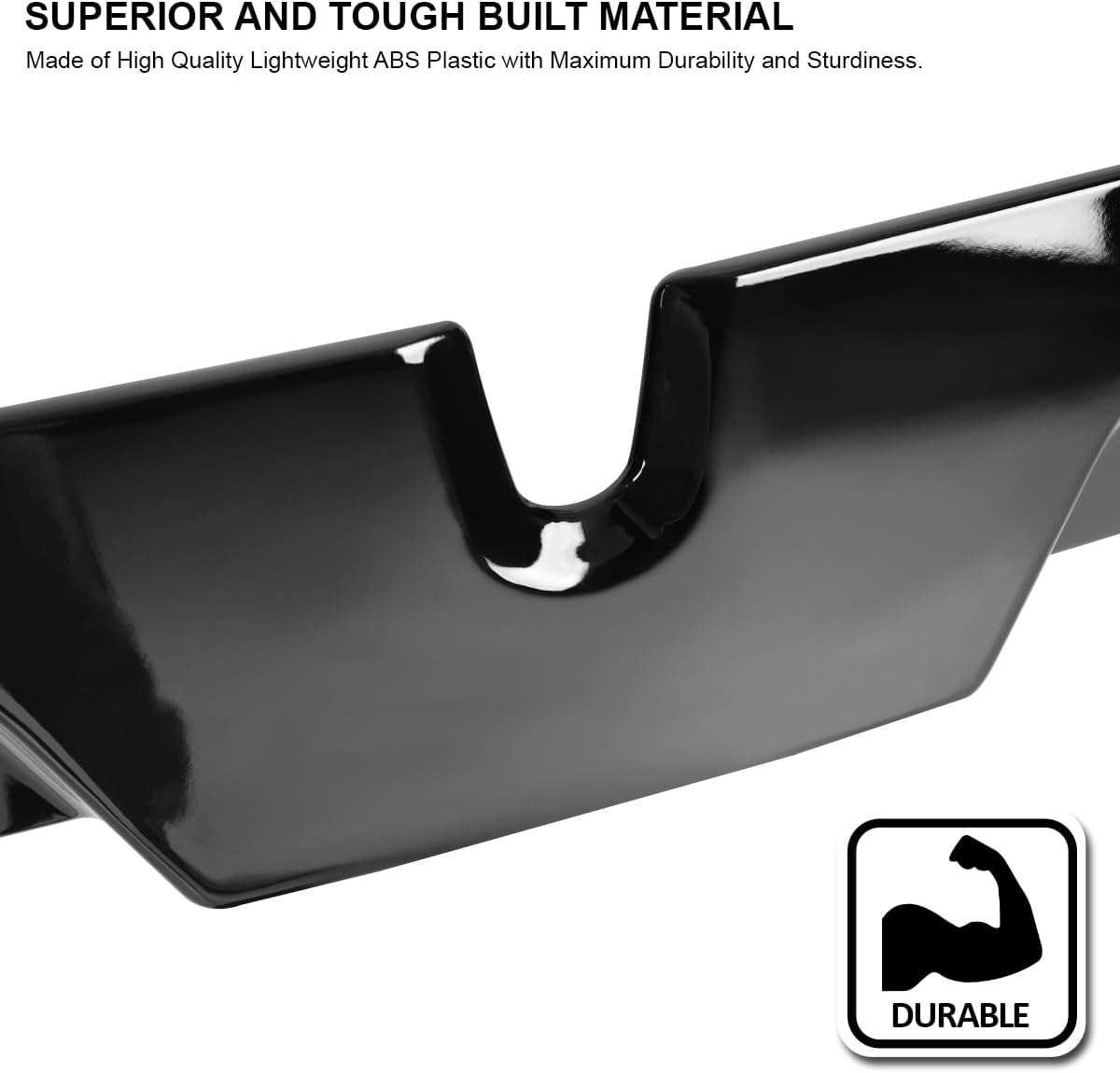 Spec-D Tuning Glossy Black ABS Cab Roof Spoiler For 2016-2022 Toyota Tacoma Models