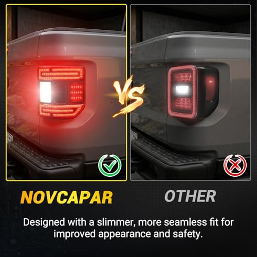 Tail Lights DOT Compliant Smoked Lens For Jeep Gladiator JT 2020-2026