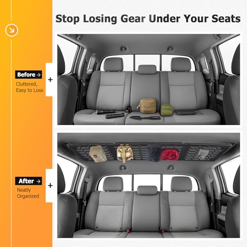 Molle Panel Roof Rack Storage Rack Compatible with Tacoma 3rd 2016-2023