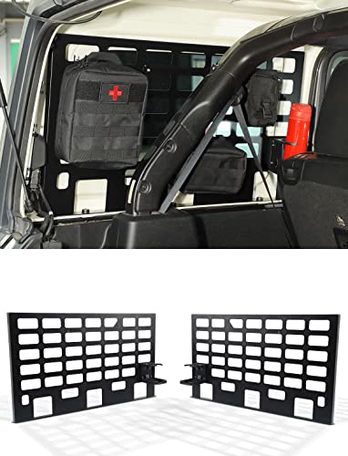 Rear Window Side Storage Racks for 2018-2026 Jeep Wrangler JLU 4 Door