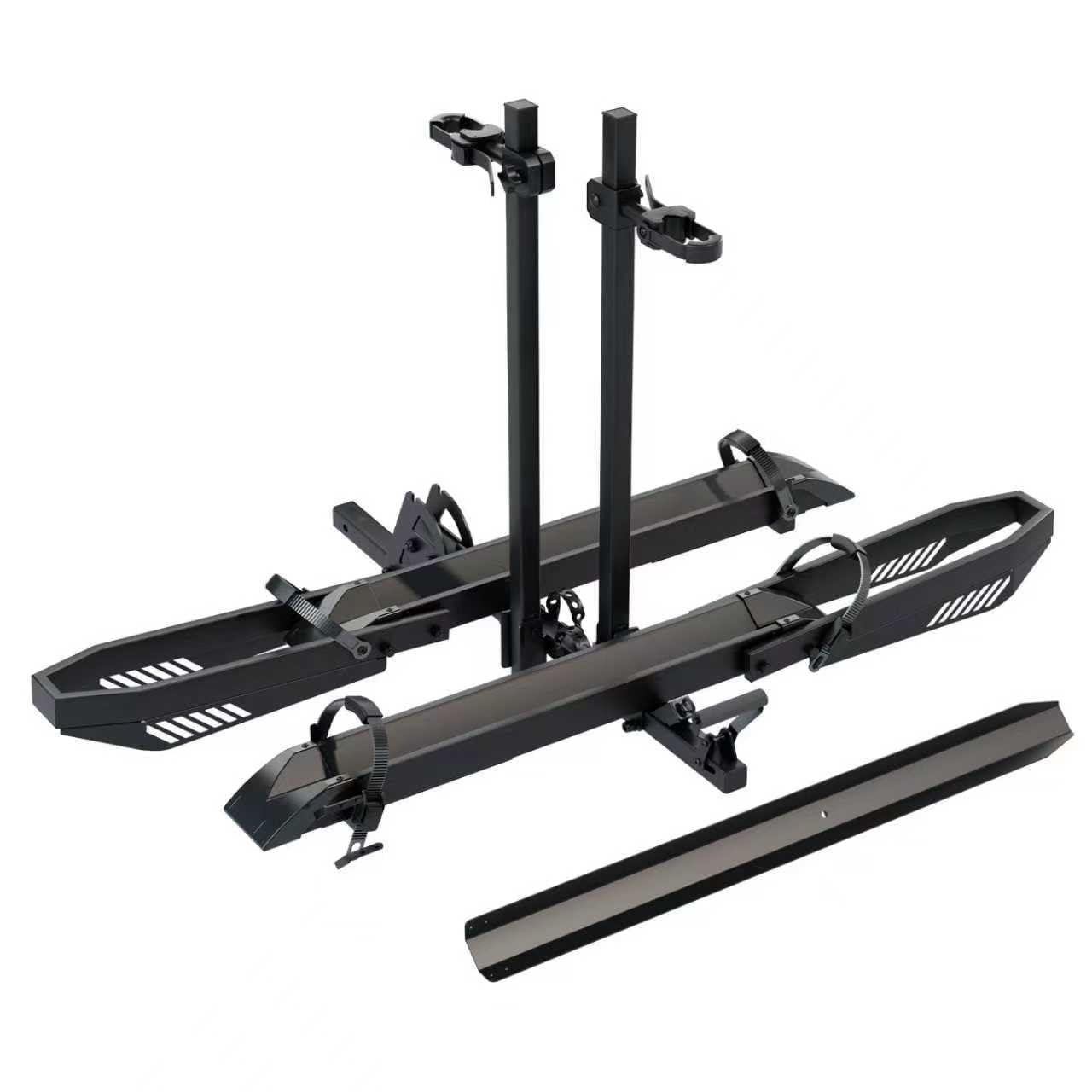Foldable Hitch Bike Rack for 2 Fat Tire E-Bikes