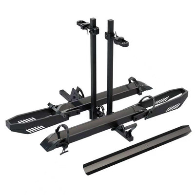 Foldable Hitch Bike Rack for 2 Fat Tire E-Bikes