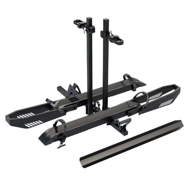 Foldable Hitch Bike Rack for 2 Fat Tire E-Bikes