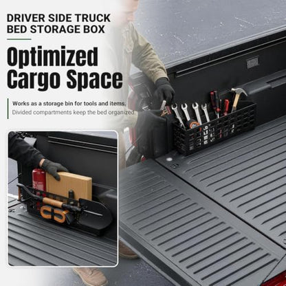 Driver Side Truck Storage Box Compatible with 2024-2026 Toyota Tacoma