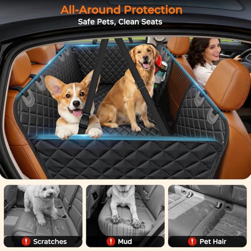 Large Hard Bottom Dog Seat Cover for Extended Cab Trucks