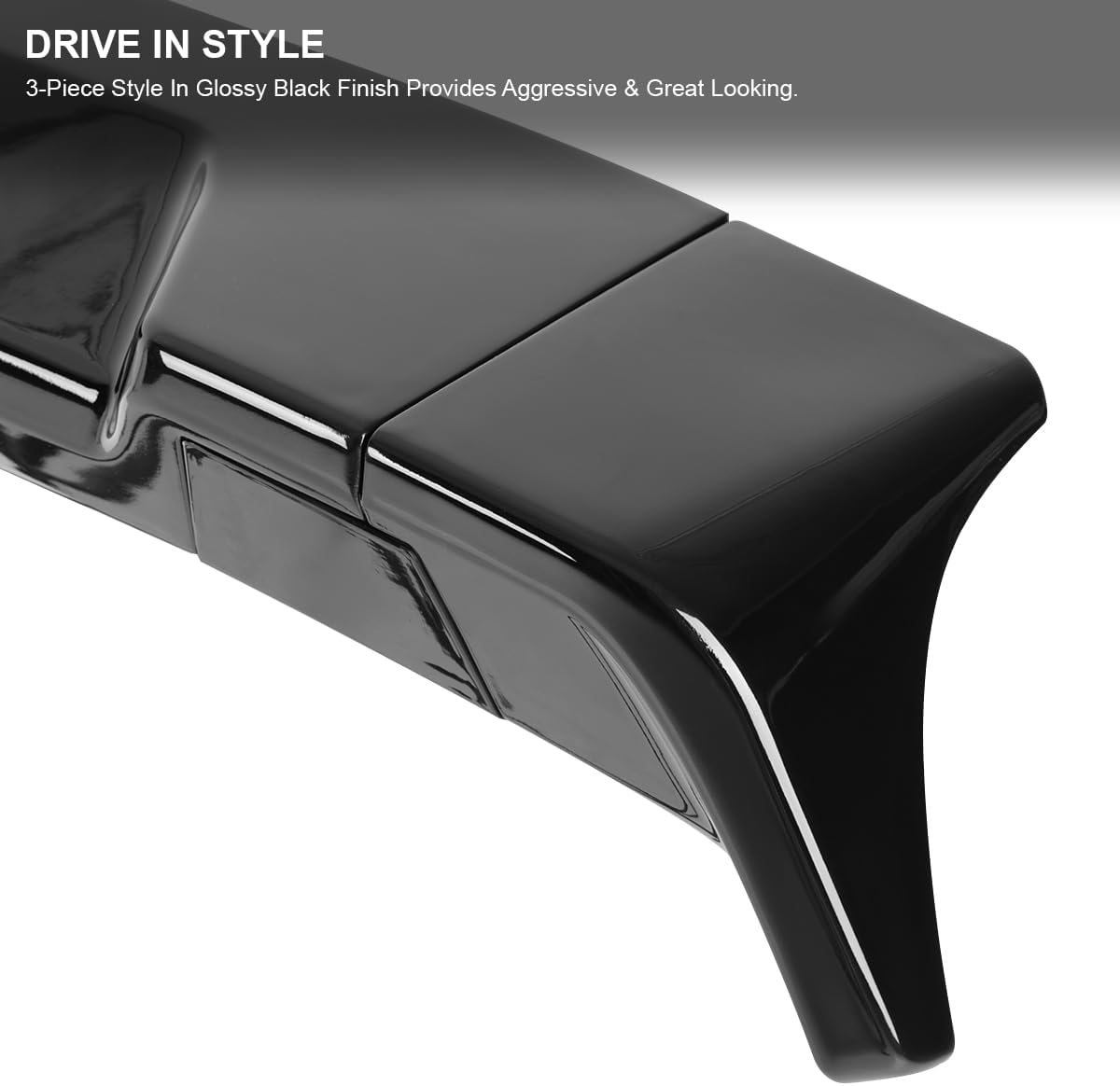 Spec-D Tuning Glossy Black ABS Cab Roof Spoiler For 2016-2022 Toyota Tacoma Models