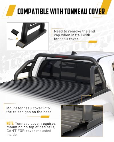 Truck Bed Roll Bar Fit for Toyota Tacoma 2005-2027 - photo 5