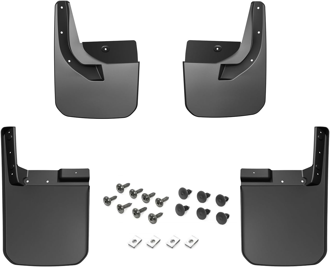 Fender Flares Front & Rear Mud Splash Guards Kit Compatible with 2018-2026 Jeep Wrangler JL Sahara Sport Sports (Exclude Rubicon)