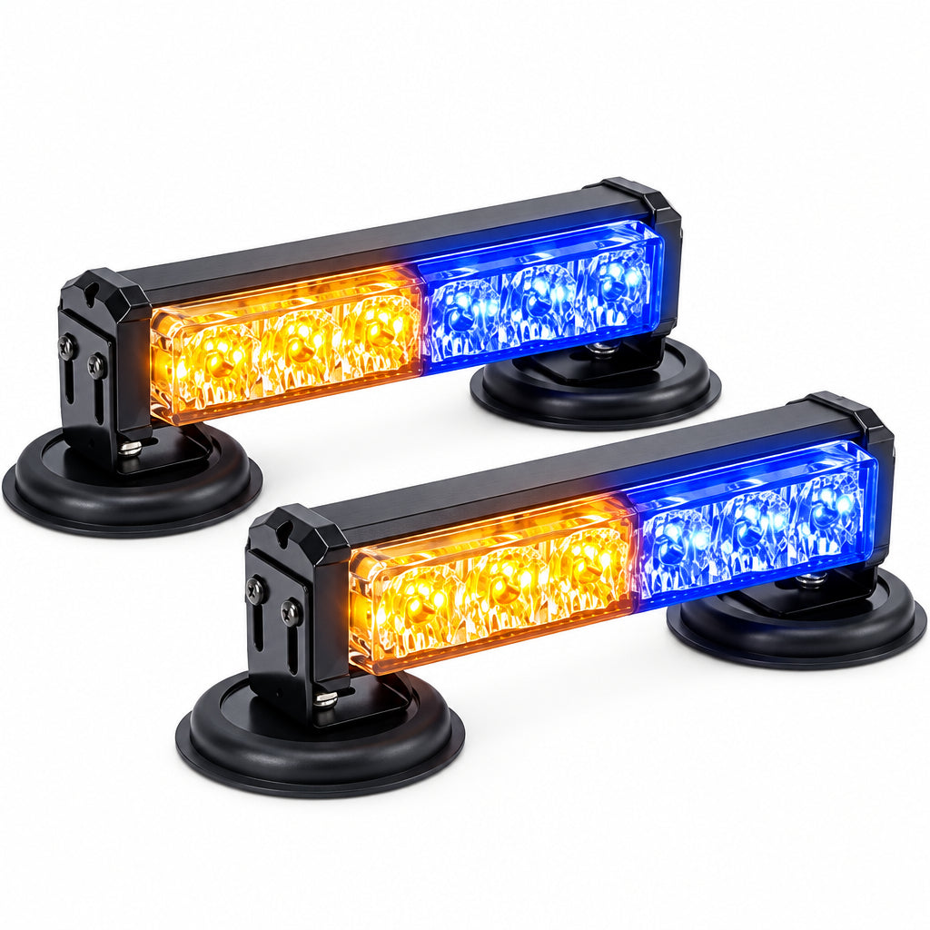 Battery Operated Flashing Strobe Light Bar for Vehicles Trucks Car