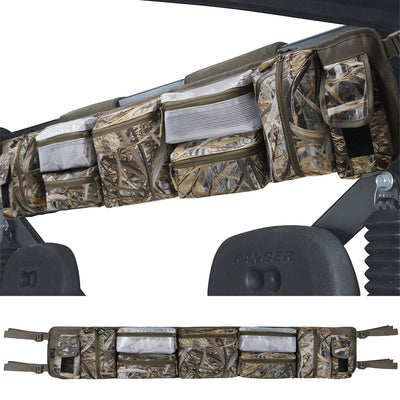 UTV Roll Cage Rear Storage Bag for Most Full Size UTVs, Polaris, Yamaha and Kawasaki