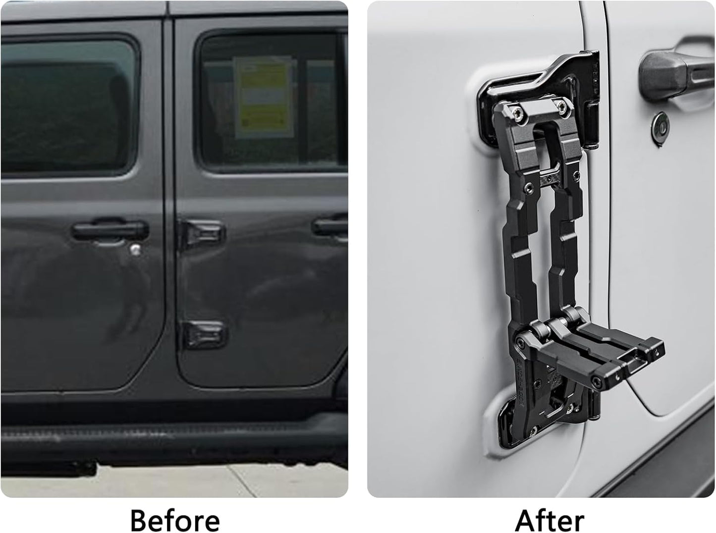 Aluminum Door Hinge Step Compatible with Jeep Wrangler JL JK JT