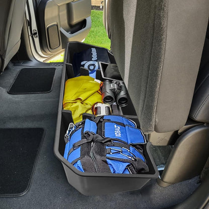 MAXDOM Under Seat Storage Fit for (2019-2024) Chevy Silverado 1500/GMC Sierra 1500 (2020-2024) 2500 3500 HD | Double & Crew Cab Rear Underseat Organizer Box