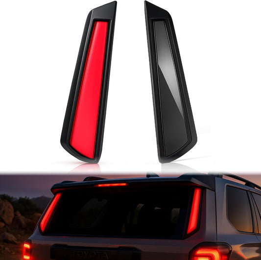 LED Tail Lights Brake fit for 2025 Toyota 4Runner W/Smoked Black Lens Red Driving/Braking/Sequential turn signal Light Accessories