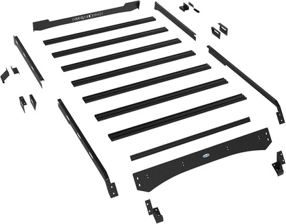 Roof Rack Full Length Cargo Carrier Basket Cross Bars for Ford Bronco 2-Door Hardtop  2021-2026  (Exclude Bronco Sport)