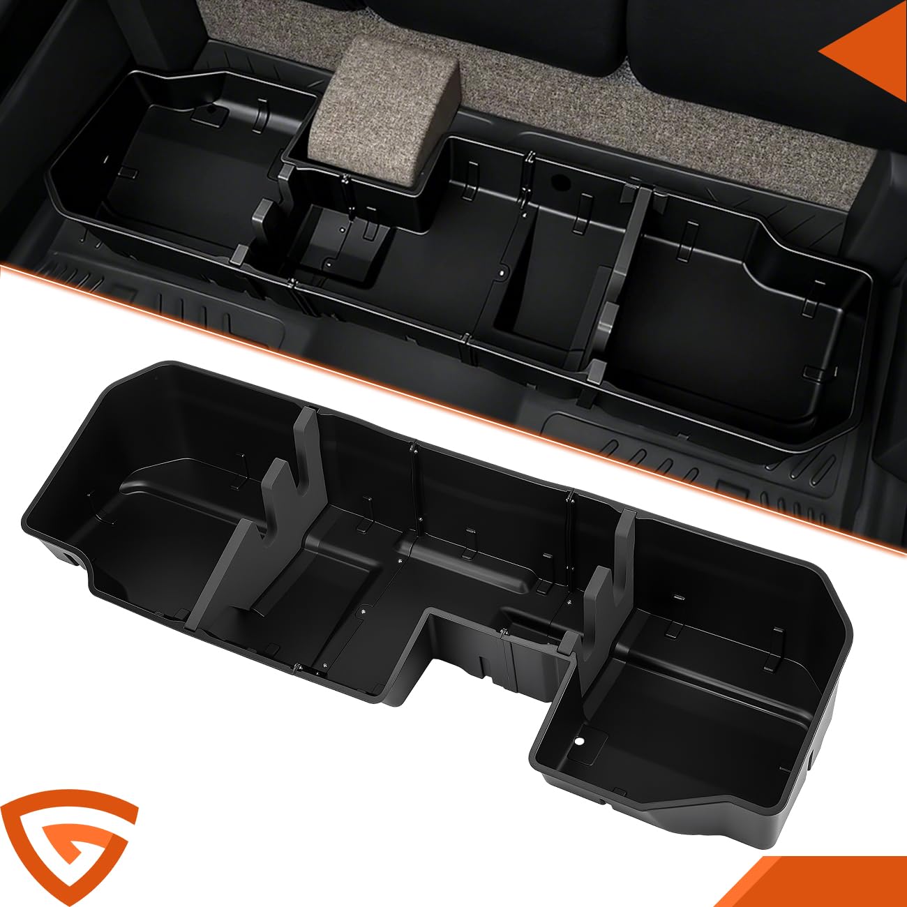 GEARLAST 56 inch Truck Bed Cargo Box, Truck Bed Organizers and Storage,Truck Bed Storage System with Isolation Netting and Tarpaulin, Tailgate-slide Design for Effortless Loading/Unloading