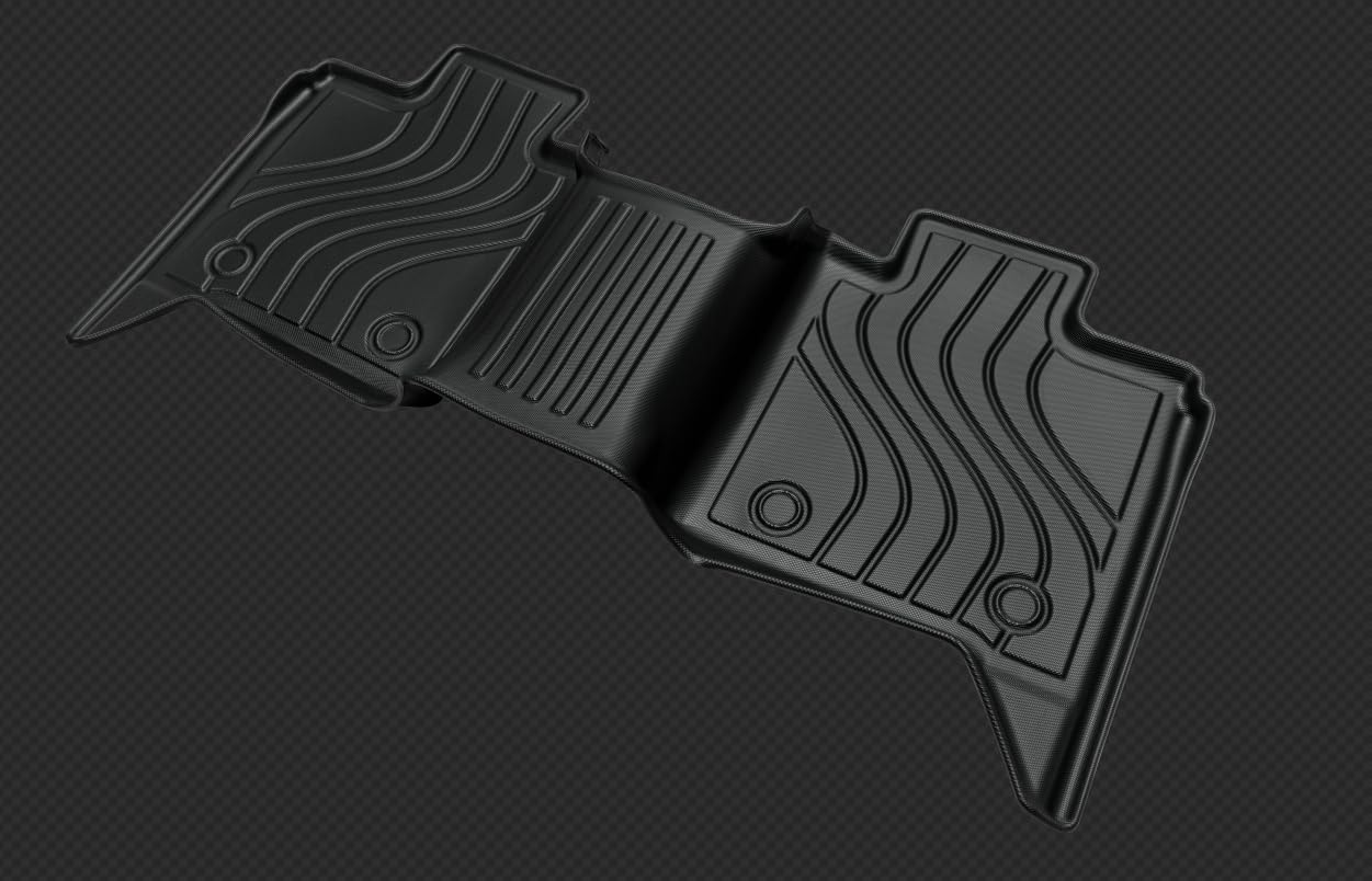 All-Weather TPE Front and Rear Row Floor Liners Floor Mats Fit for Toyota Tundra CrewMax Cab 2022-2025, Custom Fit Tundra Car Mats